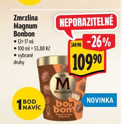 Zmrzlina Magnum Bonbon  12×17 ml 