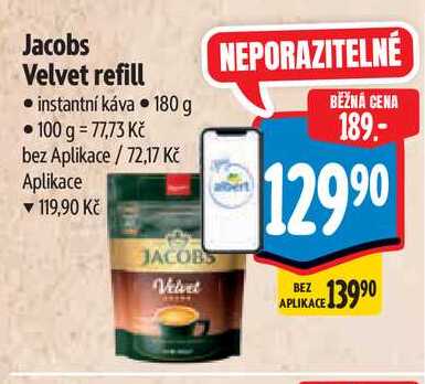 Jacobs Velvet refill  180 g