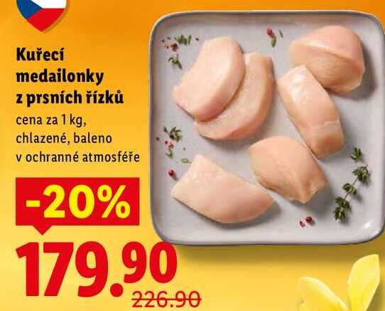 Kuřecí medailonky z prsních řízků, cena za 1 kg