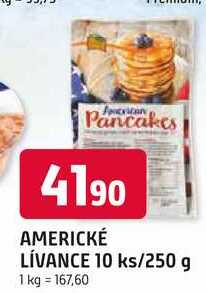 AMERICKÉ LÍVANCE 10 ks/250 g