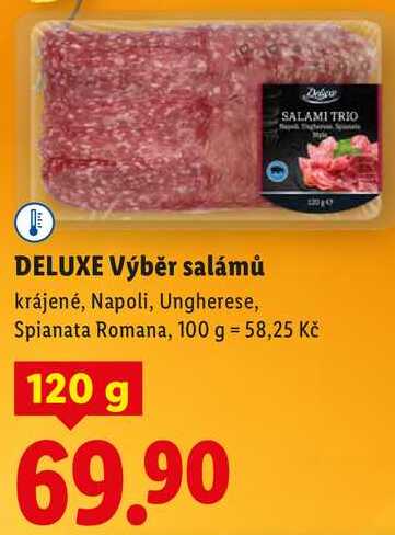 DELUXE Výběr salámů, 120 g