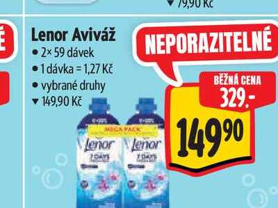 Lenor Aviváž   2× 59 dávek 