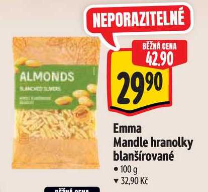   Emma Mandle hranolky blanšírované 100 g 