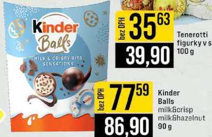 Kinder Balls milk&crisp milkShazelnut 90 g