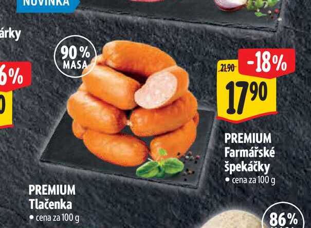   PREMIUM Farmářské špekáčky  100 g