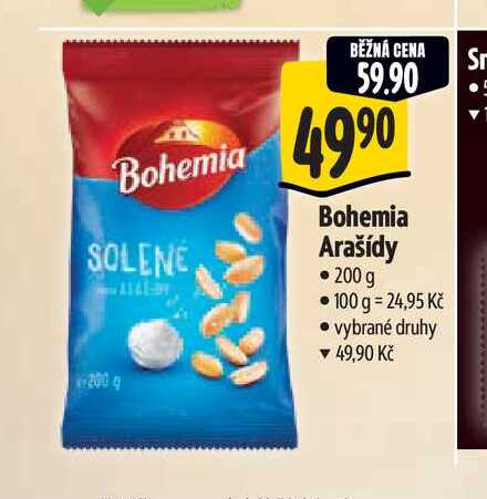   Bohemia Arašídy  200 g 