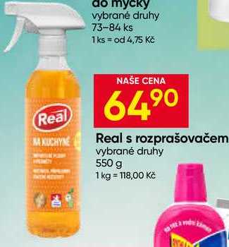 Real s rozprašovačem vybrané druhy 550 g 