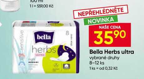 Bella Herbs ultra vybrané druhy 8-12 ks 