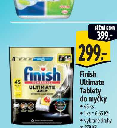   Finish Ultimate Tablety do myčky  45 ks  