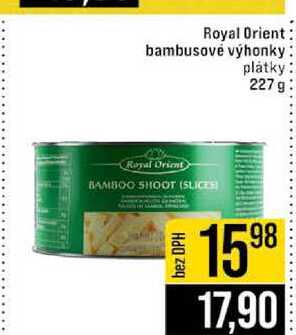 Royal Orient bambusové výhonky plátky 227 g