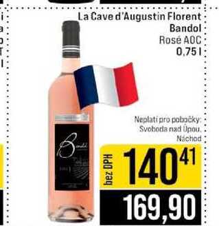 La Cave d'Augustin Florent Bandol Rosé AOC 0,75l