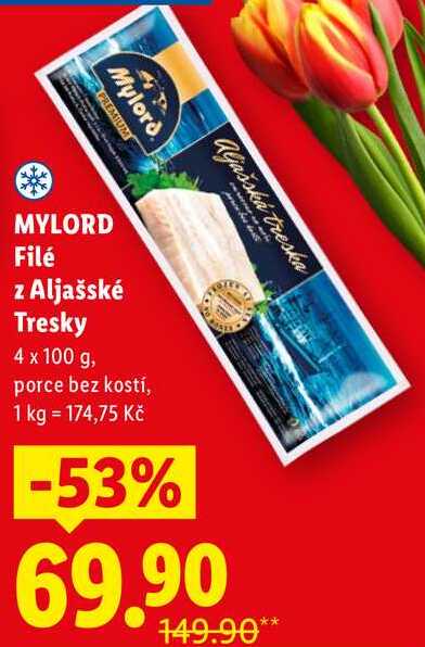 MYLORD Filé z Aljašské Tresky, 4x 100 g
