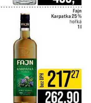 Fajn Karpatka 25% hořká 1l