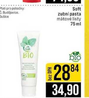 Soft zubní pasta mátové listy 75 ml 