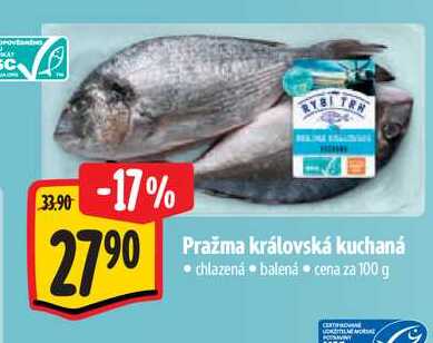   Pražma královská kuchaná   100 g 