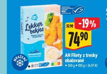 AH Filety z tresky obalované  300 g 