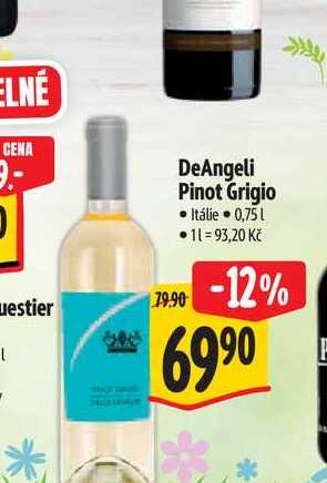  DeAngeli Pinot Grigio  0,75 l