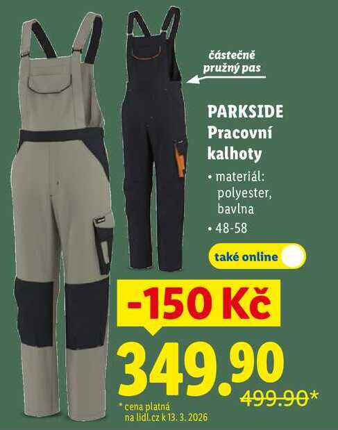 PARKSIDE Pracovní kalhoty