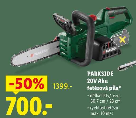 PARKSIDE 20V Aku řetězová pila