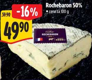 Rochebaron 50%, cena za 100 g