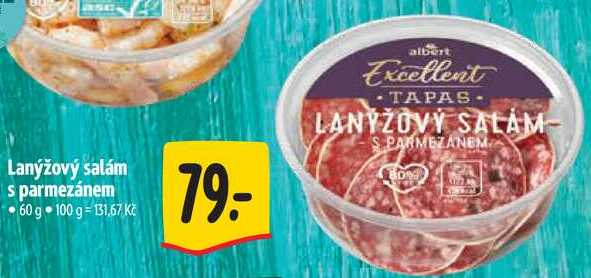 Lanýžový salám s parmezánem, 60 g 