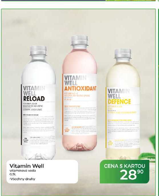 Vitamin Well vitamínová voda 0,5L