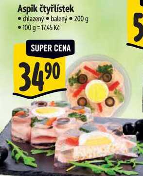 Aspik čtyřlístek, 200 g