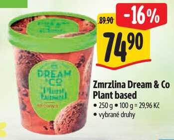 Zmrzlina Dream & Co Plant based, 250 g