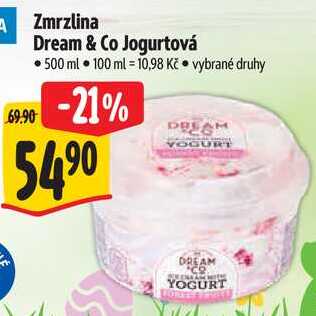 Zmrzlina Dream & Co Jogurtová, 500 ml