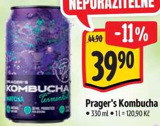 Prager's Kombucha, 330 ml