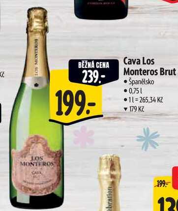 Cava Los Monteros Brut, 0,75 l