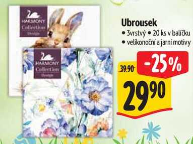 Ubrousek, 20 ks 