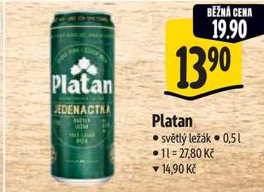 Platan, 0,5 l 