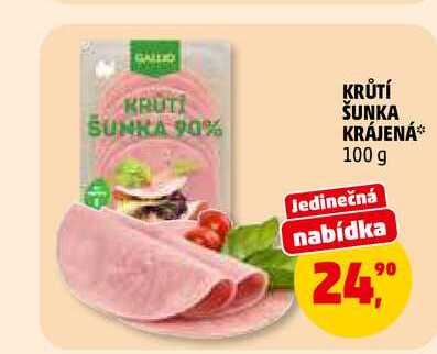 KRŮTÍ ŠUNKA KRÁJENÁ, 100 g
