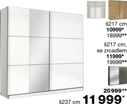 Šatní skříň NERISSA