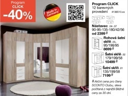 Program CLICK - Šatní skříň