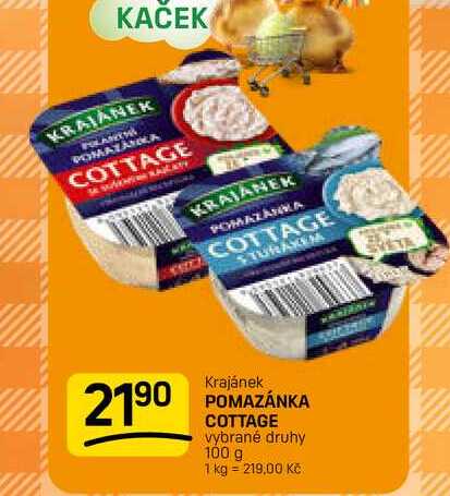 POMAZÁNKA COTTAGE vybrané druhy 100 g