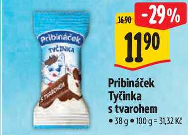 Pribináček Tyčinka s tvarohem, 38 g