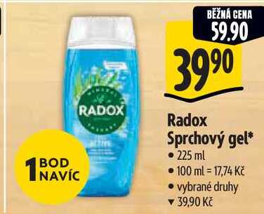 Radox Sprchový gel, 225 ml