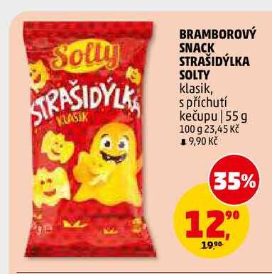 BRAMBOROVÝ SNACK STRAŠIDÝLKA SOLTY, 55 g 