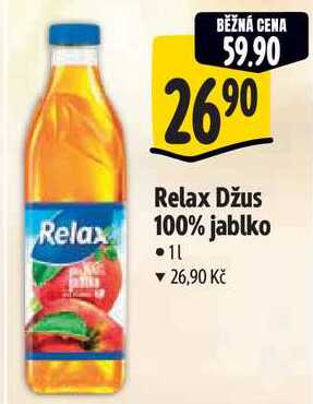 Relax Džus 100% jablko, 1 l