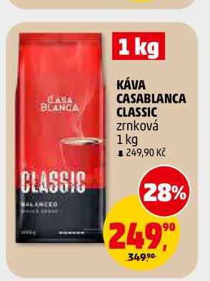 KÁVA CASABLANCA CLASSIC zrnková, 1 kg 