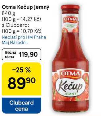 Otma Kečup jemný, 840 g 