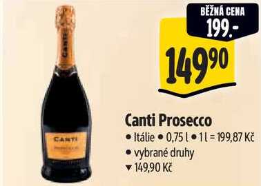 Canti Prosecco, 0,75 l