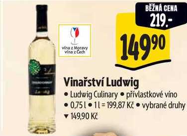 Vinařství Ludwig, 0,75 l