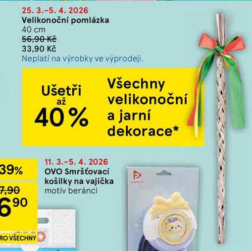 Velikonoční pomlázka, 40 cm 