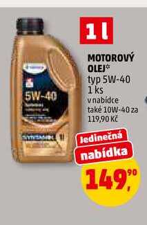 MOTOROVÝ OLEJ, 1 l