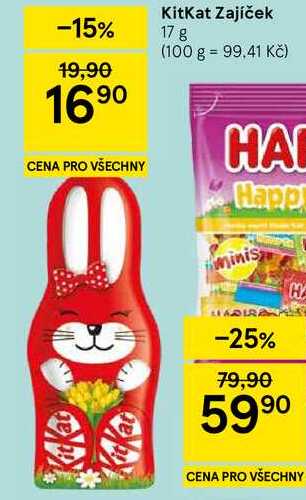KitKat Zajíček, 17 g 