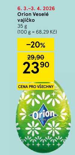 Orion Veselé vajíčko, 35 g