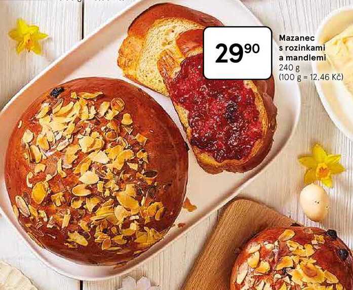Mazanec s rozinkami a mandlemi, 240 g 